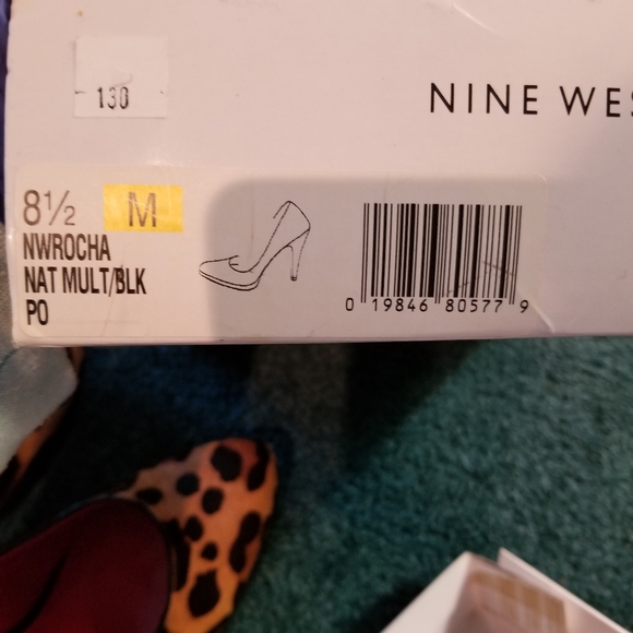 Nine West Rocha Leopard Heels 8.5 - Picture 3 of 8